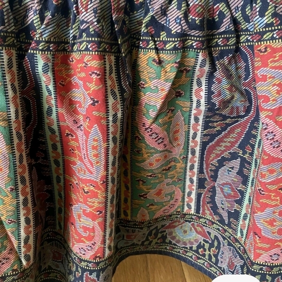 VTG Ralph Lauren Leningrad Russia KING Bedskirt Multi RUST Harvest Drop 12" USA - Picture 5 of 8